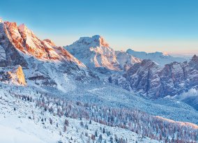Dolomiten im Winter
