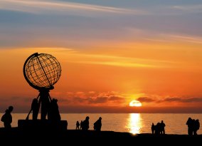 Nordkap Mitternachtssonne
