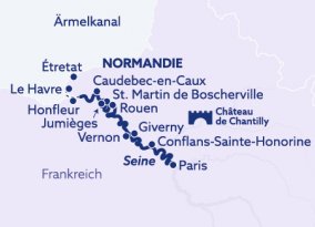 Routenkarte 
© nicko cruises Schiffsreisen GmbH