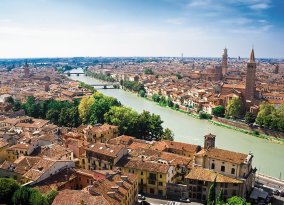 Verona am Fluss Adige
