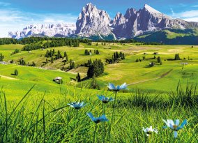 Geisler Gruppe in den Dolomiten
