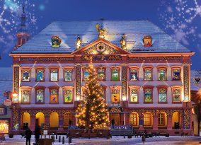 Gengenbach, Rathaus in der Advent- & Weihnachtszeit
